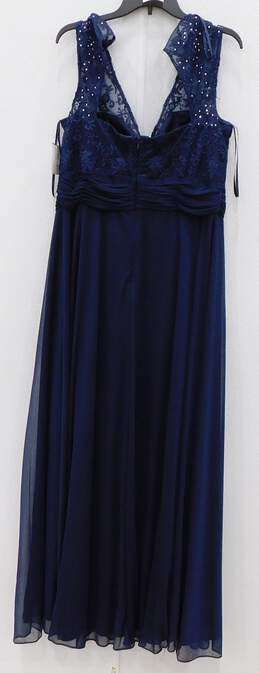 Cachet Navy Blue Sleeveless Dress Women's Size 16 alternative image