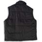 Mens Black Sleeveless Collared Full-Zip Quilted Vest Size X-Large image number 2