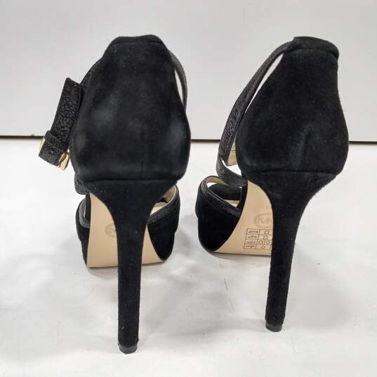 Women's Black Michael Kors High Heels Size 7 image number 4