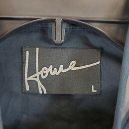 Hause Of Howie Men's Blue Button Up Blouse SZ L alternative image
