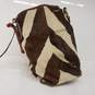 Valentino Zebra Hide Brown & Cream Tote Bag Authenticated image number 4