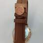 Designer Caravelle New York 44A102 Brown Quartz Analog Wristwatch image number 4