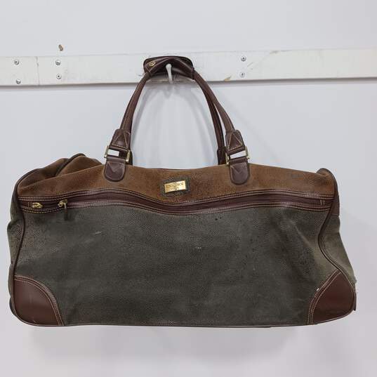 Unicorn London Large Travel Bag Black/Brown Leather Luggage image number 1