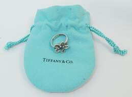 Tiffany & Co 925 Sterling Silver Iolite Flower Ring 5.6g