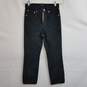 J Crew black corduroy straight leg jeans women's 25 petite nwt image number 1