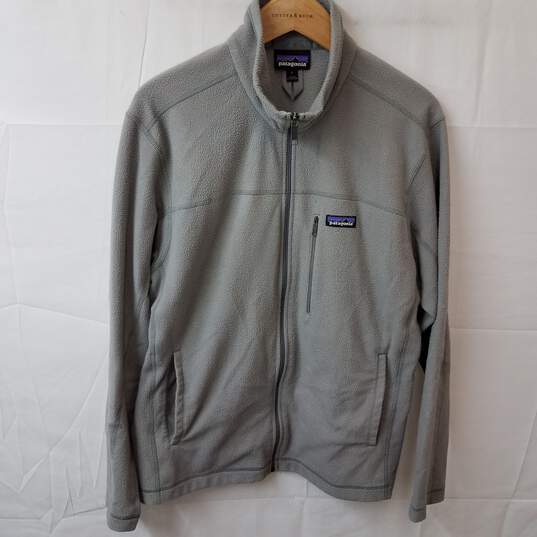 Patagonia Gray Full Zip Sweater Jacket Adult Size L image number 1