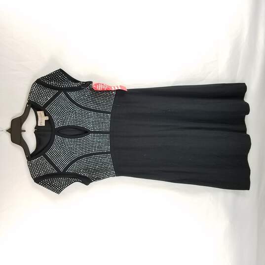 Philosophy Women Black Sleeveless Studded Dress L NWT image number 1