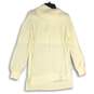 NWT Loft Womens Cream Ribbed Long Sleeve Turtleneck Pullover Sweater Size Large image number 2