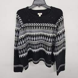 a.n.a Black & White Sequin Sweater