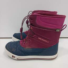 Women's Magenta & Navy Merrell Boots  Size 6M