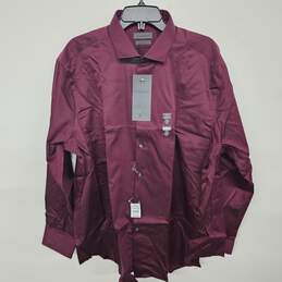 Maroon Slim Fit Button Up
