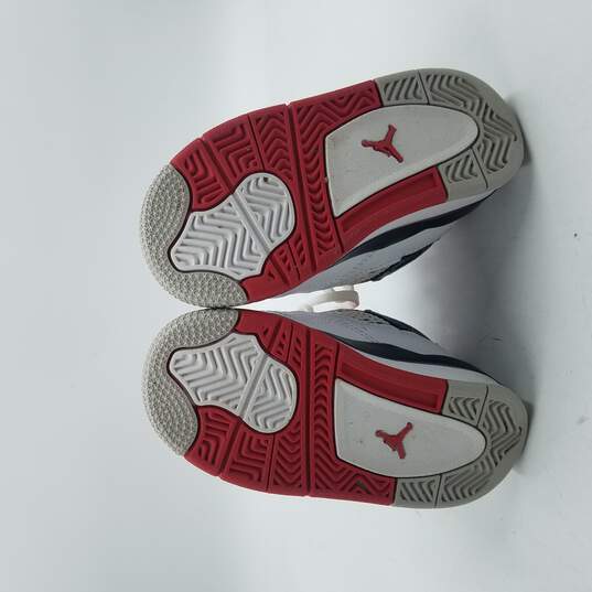 Air Jordan 4 Retro Sneakers Toddler's Sz 8C White/Red image number 5