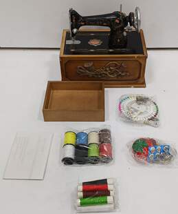Replica Sewing Machine Box & Sewing Accessories
