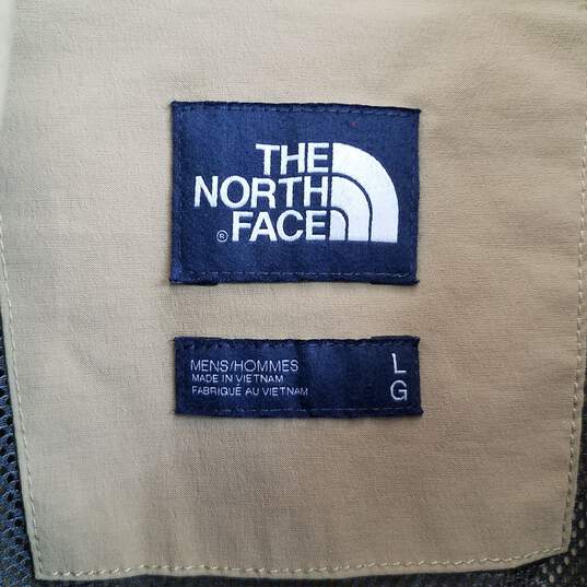The North Face tan khaki safari jacket men's L image number 3
