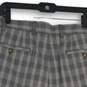 NWT Tommy Hilfiger Mens Gray Plaid Classic Fit Chino Shorts Size 38W image number 4