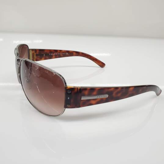 Prada Brown Tort Gradient Lens Aviator Sunglasses AUTHENTICATED image number 6