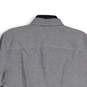 NWT Mens Gray Spread Collar Long Sleeve Button-Up Shirt Size X-Large image number 4
