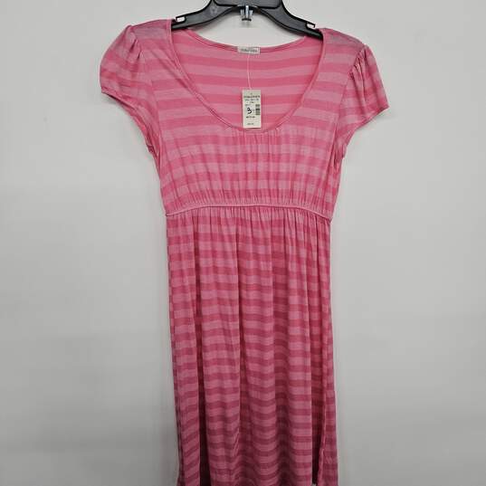 Pink Striped Shift Dress image number 1