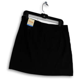 NWT Womens Black Side Zip Pockets Cool FX Sports Golf Mini Skirt Size 8 alternative image