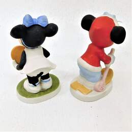 VNTG Walt Disney Productions Brand Minnie Mouse Skiing and Tennis Ceramic Figurines (Set of 2) alternative image
