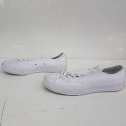 Converse White Leather Chuck Taylor Shoes Size 10 alternative image