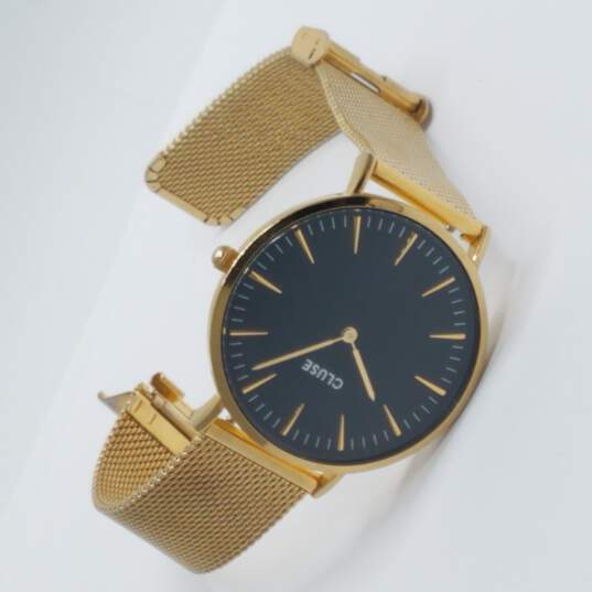 Cluse Gold Tone & Black 38mm Watch image number 5