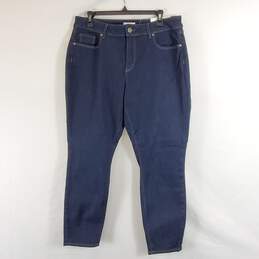 Loft Women Dark Blue Jeans Sz 14P NWT