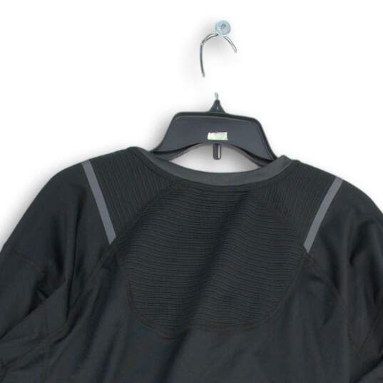 Spyder Mens Black Stretch Crew Neck Long Sleeve Pullover T-Shirt Size Large image number 4
