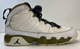Air Jordan 9 Retro Statue (GS) White Olive Green Athletic Shoes Women's Size 7