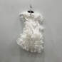 NWT Womens White Raola Ultra Ruffled Sleeveless Backless Mini Dress Size S image number 2