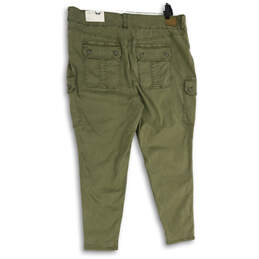 NWT Womens Green Super High Rise Stretch Cargo Pockets Jegging Pants Sz 22 alternative image