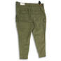 NWT Womens Green Super High Rise Stretch Cargo Pockets Jegging Pants Sz 22 image number 2