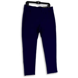 NWT Womens Blue So Slimming Brigitte Flat Front Pull-On Ankle Pants Size 2R