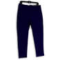 NWT Womens Blue So Slimming Brigitte Flat Front Pull-On Ankle Pants Size 2R image number 1