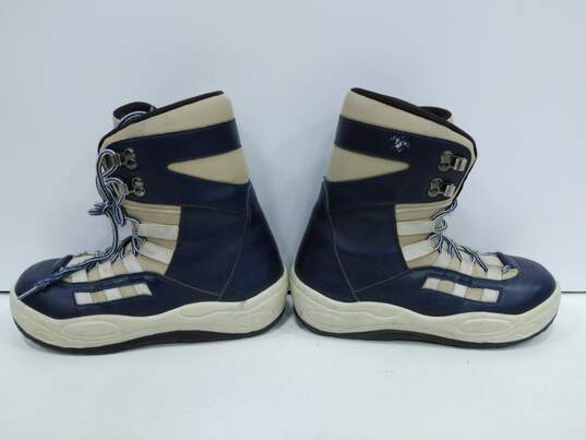 Men's Tan & Blue Snowboard Boots Size 8 image number 3