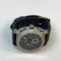 Designer Fossil FS-4486 Silver-Tone Black Strap Chronograph Wristwatch image number 2