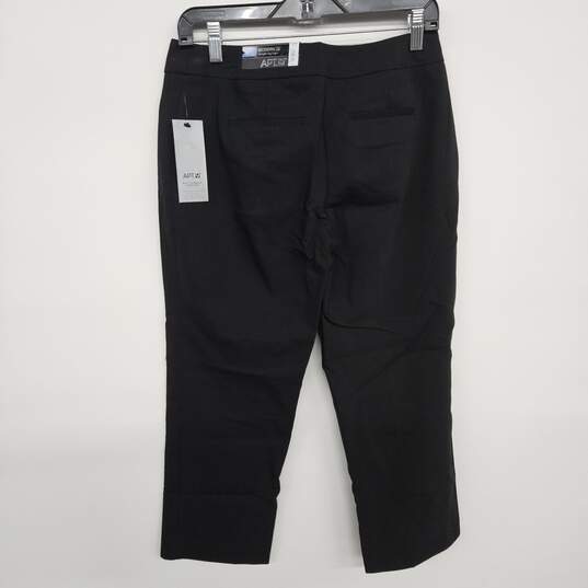 Black Straight Leg Capri Pants image number 2