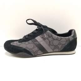 Coach Kelson Canvas Suede Sneakers Black 6.5 alternative image