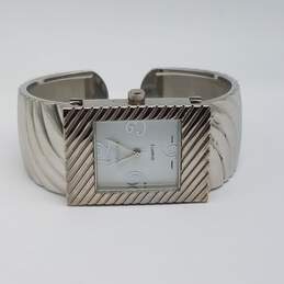 Bijoux Terner Stainless Steel k-16602 30mm Cuff Band Silver Tone Case Watch 51g alternative image
