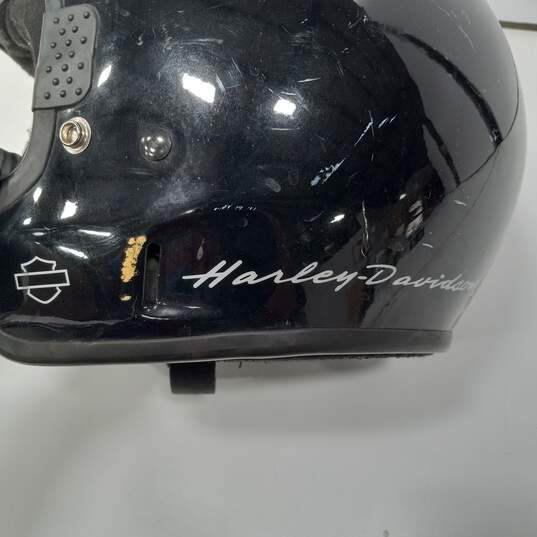 Harley Davidson Black Motorcycle Helmet image number 6