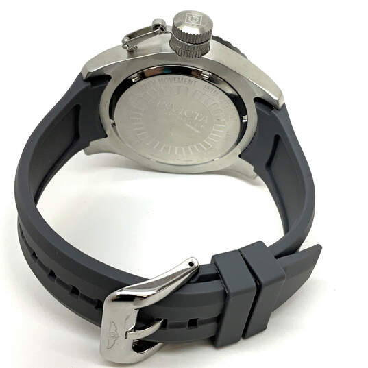 Designer Invicta Silver-Tone Adjustable Strap Round Dial Wristwatch W/ Box image number 3
