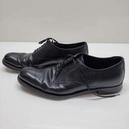 Prada Mens' Black Pebble Leather Derby Dress Shoes Sz 10 AUTHENTICATED alternative image
