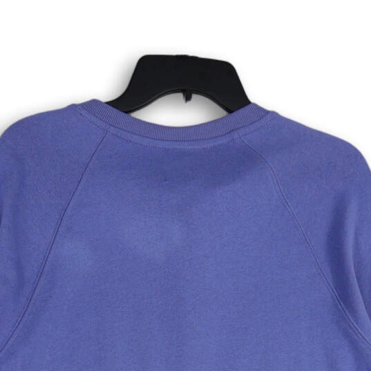 NWT Womens Blue Henley Neck Long Sleeve Pullover Sweatshirt Size M image number 4