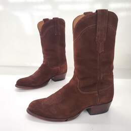 Tecovas Men's 'The Johnny' Brown Suede Western Boots Size 9 EE