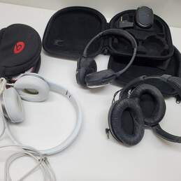 x3 VTG. Mixed Lot Portable Headphones Bose + Beats By Dr. Dre Untested P/R alternative image