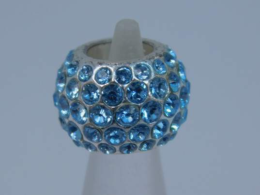 Brighton Designer Silver Tone Enamel & Swarovski Crystal Charm Beads 17.8g image number 2