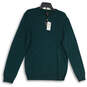 NWT Womens Green Cashmere Long Sleeve Crew Neck Pullover Sweater Size M image number 1