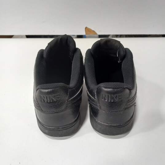 Nike Men's Black Leather Sneakers image number 2