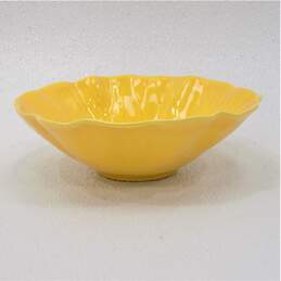 Set Of 4 Metlox Poppytrail Lotus Yellow Soup Cereal Bowls alternative image