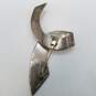 Tm-81Mexico 925 Sterling Silver Modernist Ribbon Brooch 22.4g image number 3